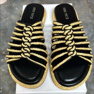 Nine West Sandals with Woven Design